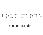 brunmarde en braille